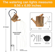 Solar Watering Can Waterfall Lights thumbnail