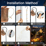 Solar Watering Can Waterfall Lights thumbnail