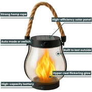 Solar Flame Motion Sensor Lantern thumbnail