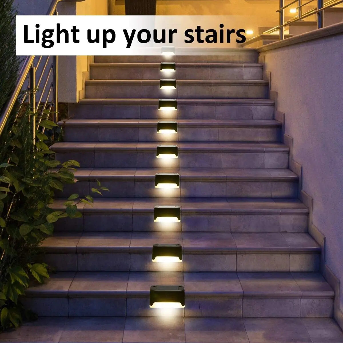 Solar Deck & Step Lights — 8 Pack