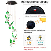 Solar Hummingbird Wind Chimes thumbnail