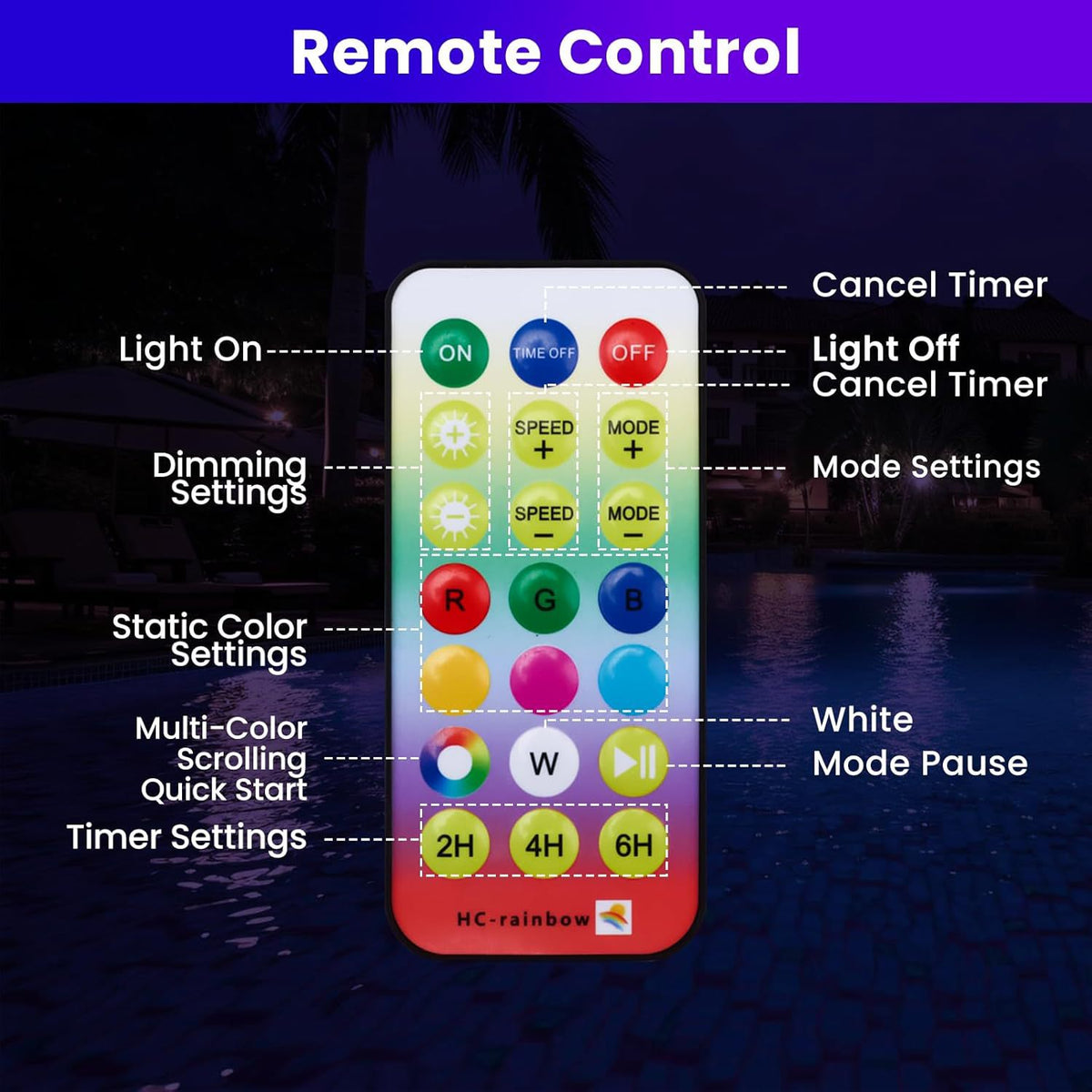Solar Floating Pool Light