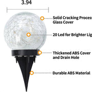 Solar Cracked-Glass Globe Lights thumbnail