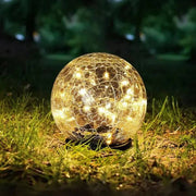 Solar Cracked-Glass Globe Lights thumbnail