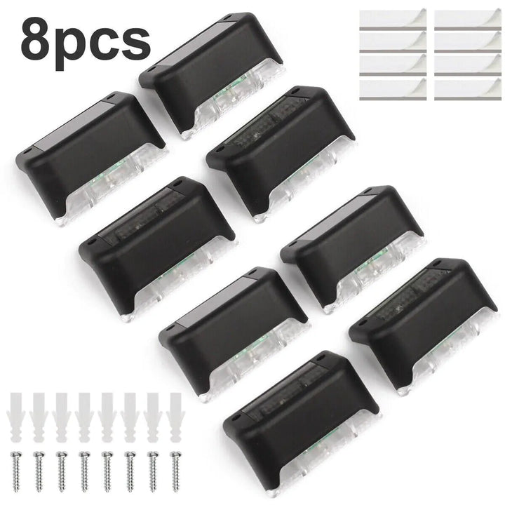 Solar Deck & Step Lights — 8 Pack