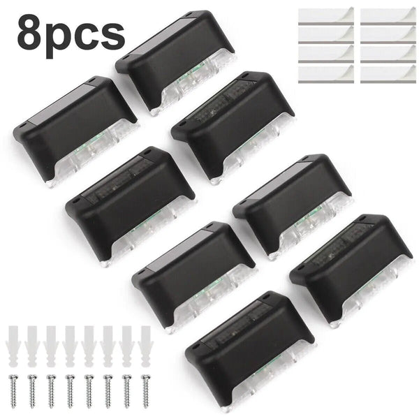 Solar Deck & Step Lights — 8 Pack